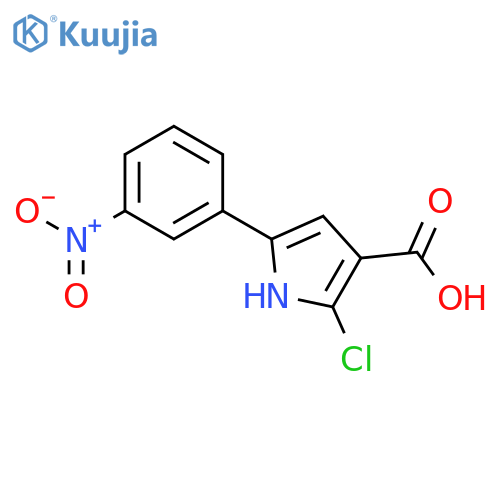 1H-PYRROLE-3-CARBOXYLIC ACID, 2-CHLORO-5-(3-NITROPHENYL)- structure
