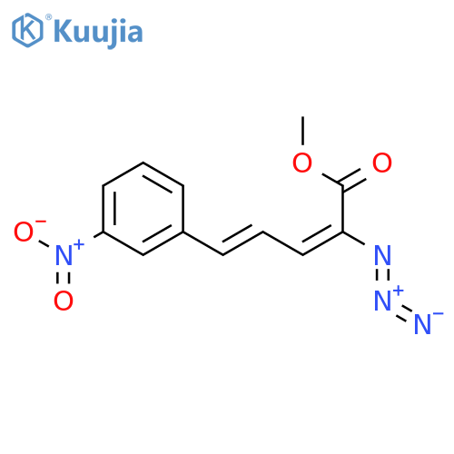 2,4-PENTADIENOIC ACID, 2-AZIDO-5-(3-NITROPHENYL)-, METHYL ESTER structure