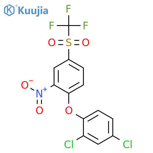 Benzene, 2,4-dichloro-1-[2-nitro-4-[(trifluoromethyl)sulfonyl]phenoxy]- structure