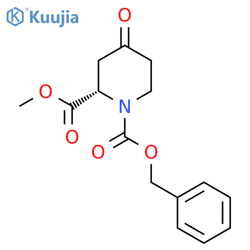 (S)-1-Benzyl 2-methyl 4-oxopiperidine-1,2-dicarboxylate structure