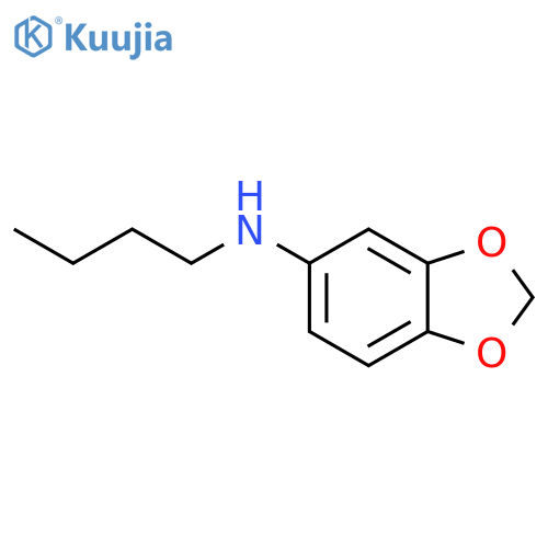 1,3-Benzodioxol-5-amine, N-butyl- structure
