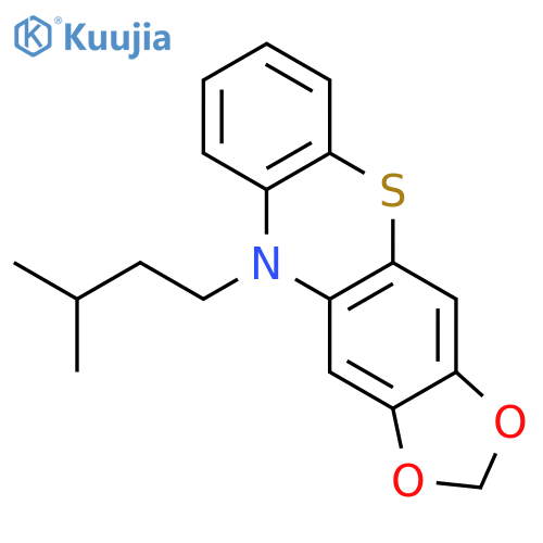 10H-1,3-Dioxolo[4,5-b]phenothiazine, 10-(3-methylbutyl)- structure