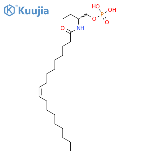 9-Octadecenamide, N-[(1R)-1-[(phosphonooxy)methyl]propyl]-, (9Z)- structure