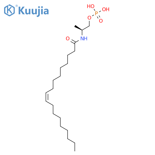 9-OCTADECENAMIDE, N-[(1S)-1-METHYL-2-(PHOSPHONOOXY)ETHYL]-, (9Z)- structure