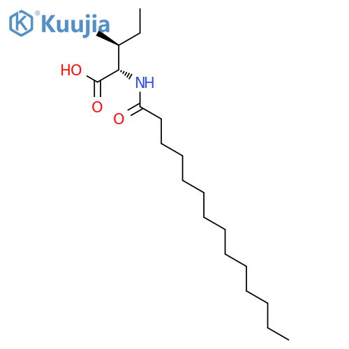 L-ISOLEUCINE, N-(1-OXOTETRADECYL)- structure