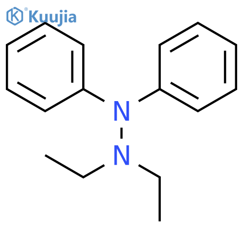 Hydrazine, 1,1-diethyl-2,2-diphenyl- structure