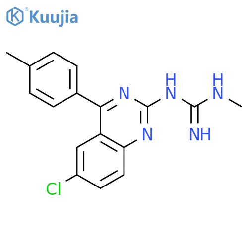 GUANIDINE, N-[6-CHLORO-4-(4-METHYLPHENYL)-2-QUINAZOLINYL]-N'-METHYL- structure