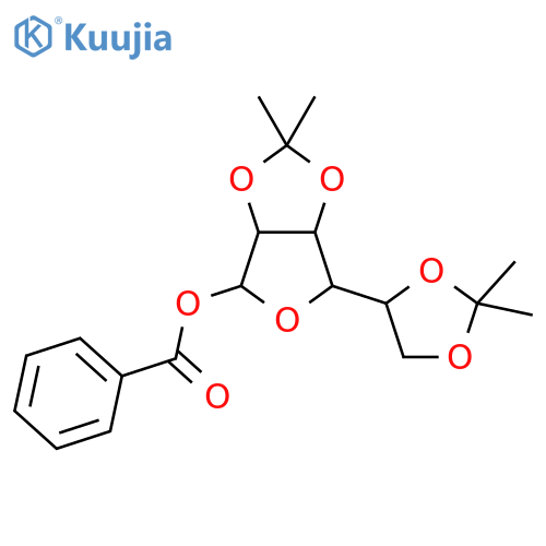 D-Talofuranose,2,3:5,6-bis-O-(1-methylethylidene)-, benzoate (9CI) structure