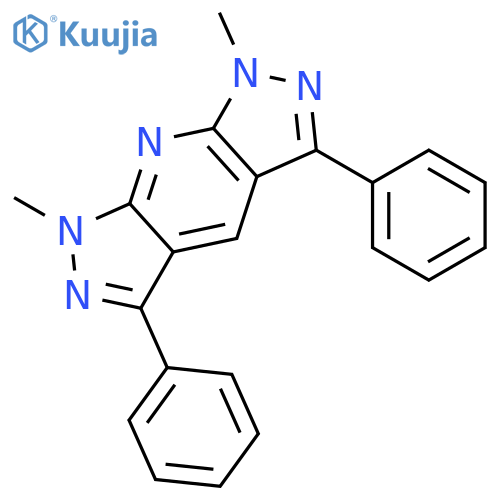 Dipyrazolo[3,4-b:4',3'-e]pyridine, 1,7-dihydro-1,7-dimethyl-3,5-diphenyl- structure