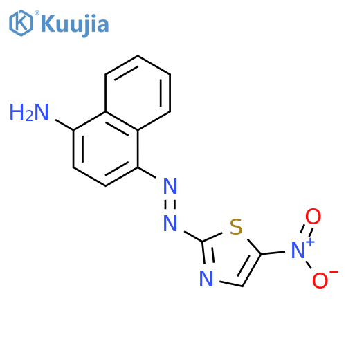 1-NAPHTHALENAMINE, 4-[(5-NITRO-2-THIAZOLYL)AZO]- structure