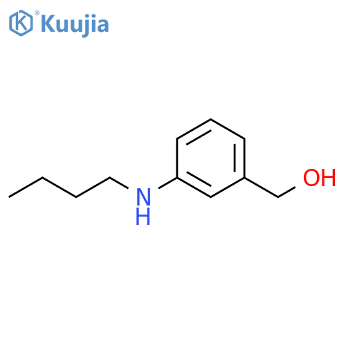 Benzenemethanol, 3-(butylamino)- structure
