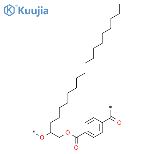 Poly[oxy(heptadecyl-1,2-ethanediyl)oxycarbonyl-1,4-phenylenecarbonyl] structure