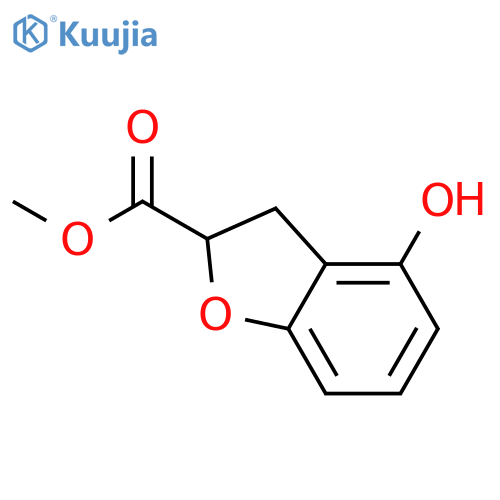 2-BENZOFURANCARBOXYLIC ACID, 2,3-DIHYDRO-4-HYDROXY-, METHYL ESTER structure