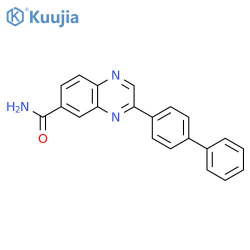 6-Quinoxalinecarboxamide, 3-[1,1'-biphenyl]-4-yl- structure
