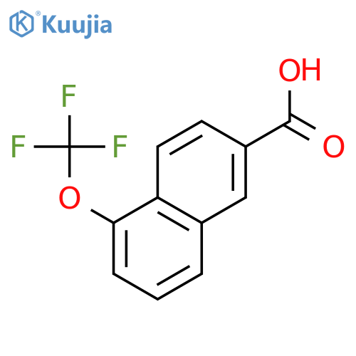 2-Naphthalenecarboxylic acid, 5-(trifluoromethoxy)- structure