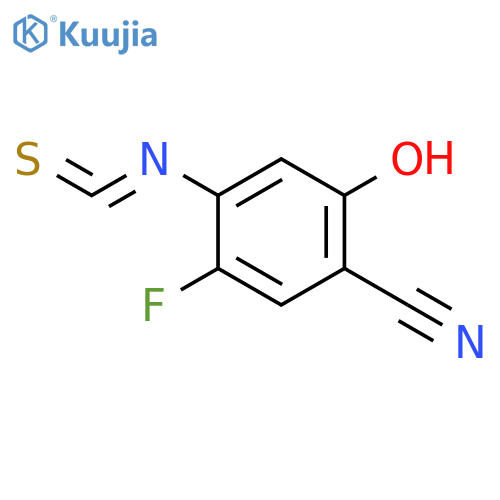BENZONITRILE, 5-FLUORO-2-HYDROXY-4-ISOTHIOCYANATO- structure