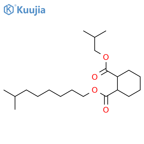 1,2-Cyclohexanedicarboxylic acid, isononyl 2-methylpropyl ester structure