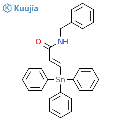 2-PROPENAMIDE, N-(PHENYLMETHYL)-3-(TRIPHENYLSTANNYL)-, (2E)- structure