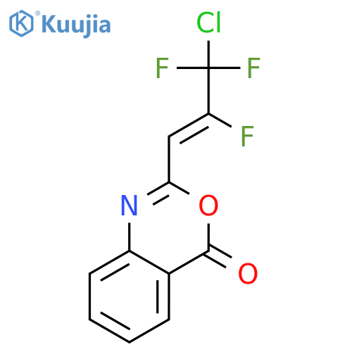 4H-3,1-Benzoxazin-4-one, 2-[(1Z)-3-chloro-2,3,3-trifluoro-1-propenyl]- structure