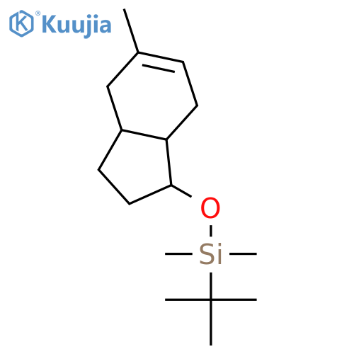 1H-Indene, 1-[[(1,1-dimethylethyl)dimethylsilyl]oxy]-2,3,3a,4,7,7a-hexahydro-5-methyl-, (3aR,7aS)-rel- structure