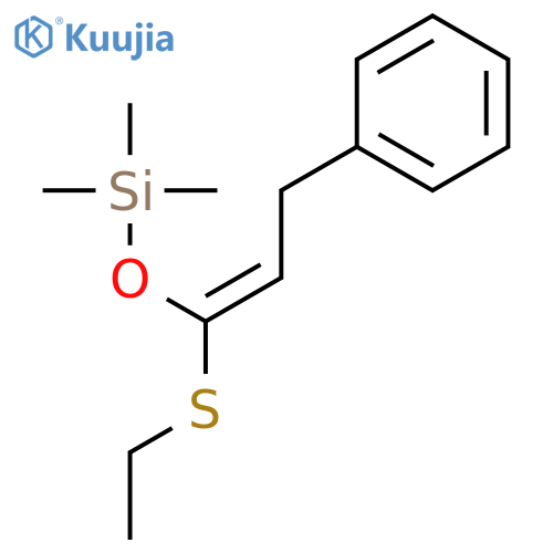 SILANE, [[1-(ETHYLTHIO)-3-PHENYL-1-PROPENYL]OXY]TRIMETHYL- structure