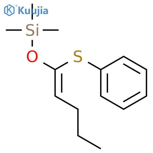 Silane, trimethyl[[1-(phenylthio)-1-pentenyl]oxy]- structure