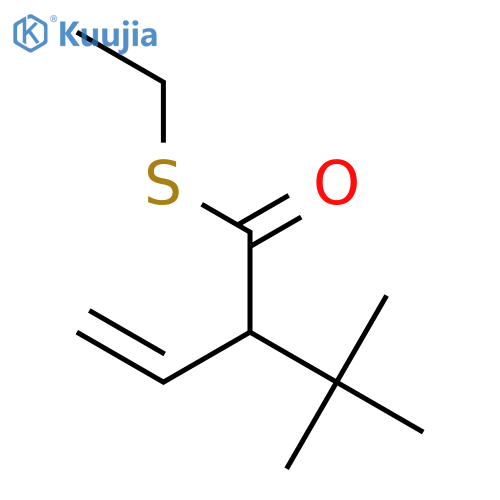 3-BUTENETHIOIC ACID, 2-(1,1-DIMETHYLETHYL)-, S-ETHYL ESTER structure