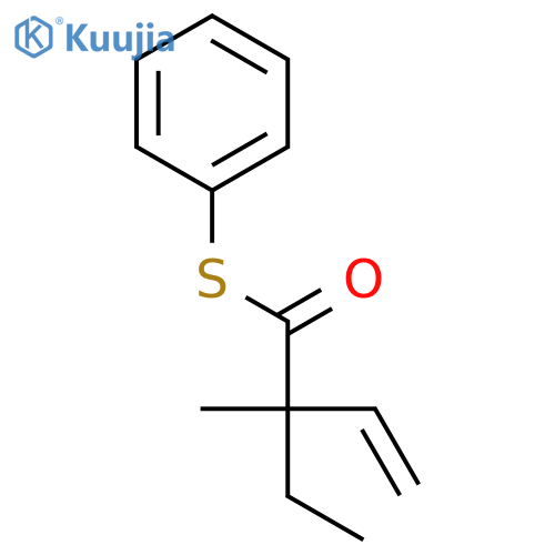 3-BUTENETHIOIC ACID, 2-ETHYL-2-METHYL-, S-PHENYL ESTER structure