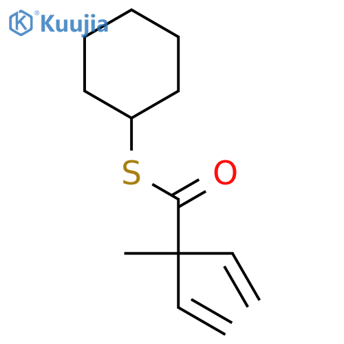 3-BUTENETHIOIC ACID, 2-ETHENYL-2-METHYL-, S-CYCLOHEXYL ESTER structure