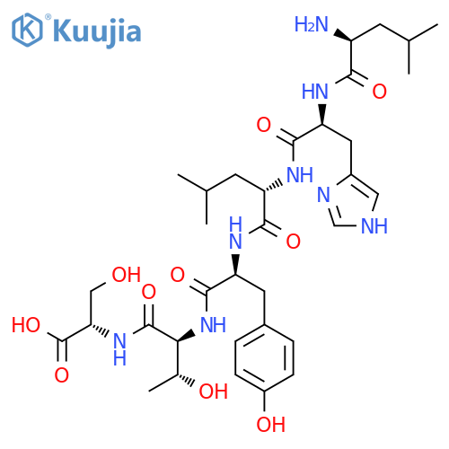 L-Serine, L-leucyl-L-histidyl-L-leucyl-L-tyrosyl-L-threonyl- structure