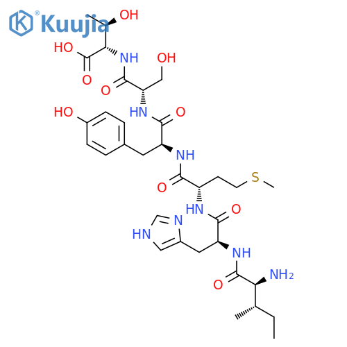L-THREONINE, L-ISOLEUCYL-L-HISTIDYL-L-METHIONYL-L-TYROSYL-L-SERYL- structure