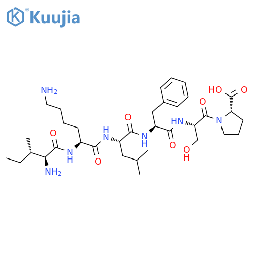 L-Proline, L-isoleucyl-L-lysyl-L-leucyl-L-phenylalanyl-L-seryl- structure
