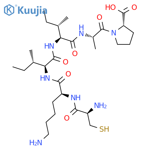 L-PROLINE, L-CYSTEINYL-L-LYSYL-L-ISOLEUCYL-L-ISOLEUCYL-L-ALANYL- structure