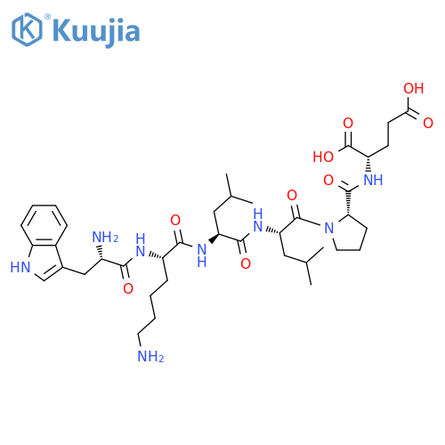 L-GLUTAMIC ACID, L-TRYPTOPHYL-L-LYSYL-L-LEUCYL-L-LEUCYL-L-PROLYL- structure