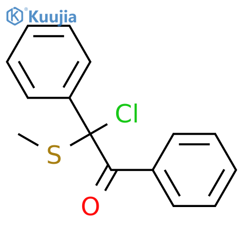 ETHANONE, 2-CHLORO-2-(METHYLTHIO)-1,2-DIPHENYL- structure