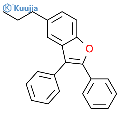 Benzofuran, 2,3-diphenyl-5-propyl- structure