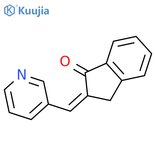 1H-INDEN-1-ONE, 2,3-DIHYDRO-2-(3-PYRIDINYLMETHYLENE)-, (2E)- structure
