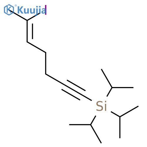 SILANE, [(5Z)-6-IODO-5-HEPTEN-1-YNYL]TRIS(1-METHYLETHYL)- structure