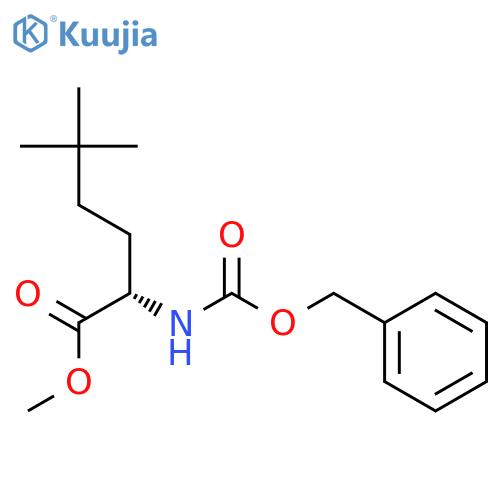 Norleucine, 5,5-dimethyl-N-[(phenylmethoxy)carbonyl]-, methyl ester structure