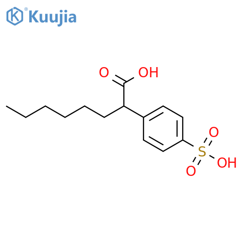 OCTANOIC ACID, (4-SULFOPHENYL)- structure