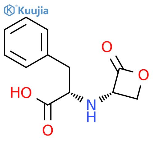 L-PHENYLALANINE, N-[(3S)-2-OXO-3-OXETANYL]- structure