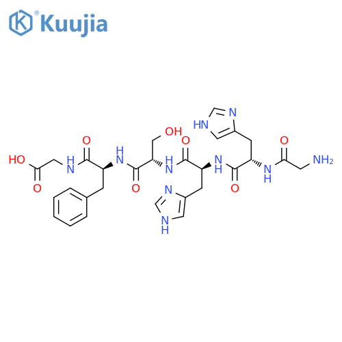 GLYCINE, GLYCYL-L-HISTIDYL-L-HISTIDYL-L-SERYL-L-PHENYLALANYL- structure