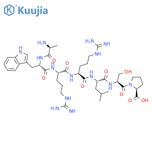 L-Proline, L-alanyl-L-tryptophyl-L-arginyl-L-arginyl-L-leucyl-L-seryl- structure