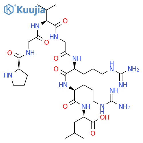 L-LEUCINE, L-PROLYLGLYCYL-L-VALYLGLYCYL-L-ARGINYL-L-ARGINYL- structure