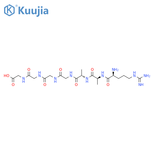 GLYCINE, L-ARGINYL-L-ALANYL-L-ALANYLGLYCYLGLYCYLGLYCYL- structure