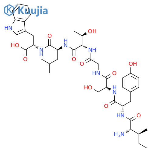 L-Tryptophan, L-isoleucyl-L-tyrosyl-L-serylglycyl-L-threonyl-L-leucyl- structure