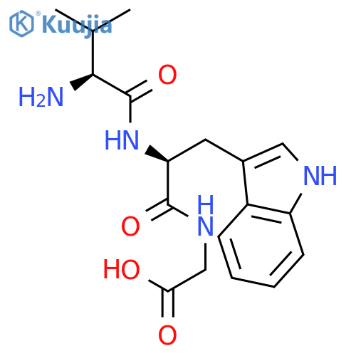 Glycine, L-valyl-L-tryptophyl- structure