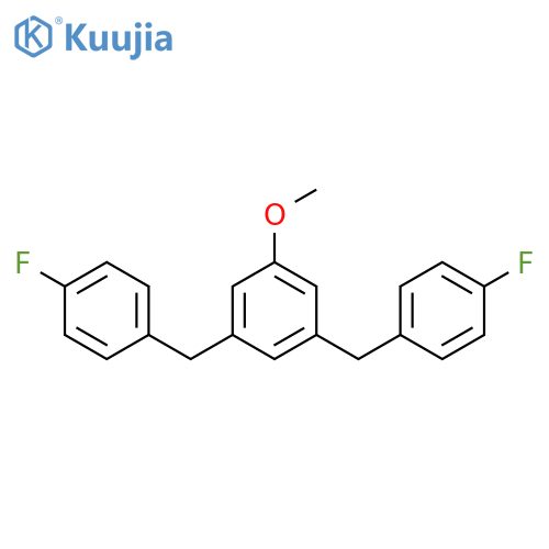 Benzene, 1,3-bis[(4-fluorophenyl)methyl]-5-methoxy- structure