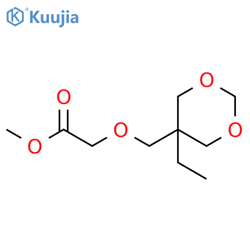 Acetic acid, [(5-ethyl-1,3-dioxan-5-yl)methoxy]-, methyl ester structure