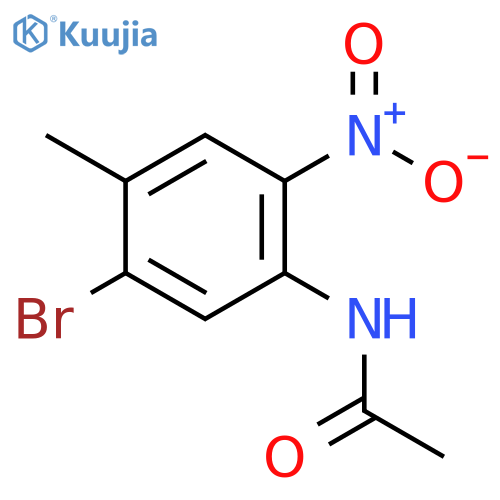 Acetamide, N-(5-bromo-4-methyl-2-nitrophenyl)- structure